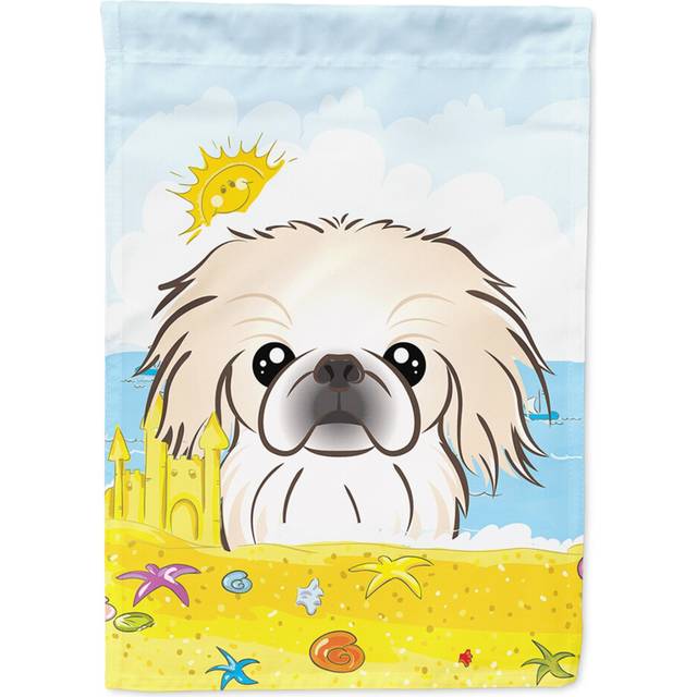 Caroline's Treasures BB2089CHF Pekingese Summer Beach Flag Canvas House  Large  Multicolor