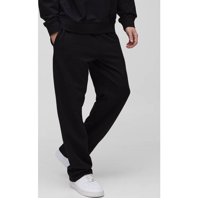 260GSM Loopback Basic Straight Leg Jogger - Black - M