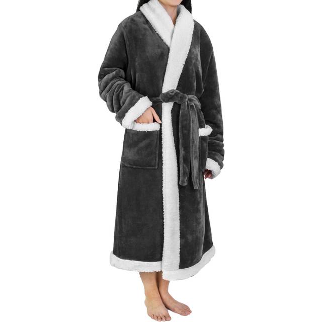 PAVILIA Premium Womens Sherpa Fleece Robe | Luxurious Soft  Warm  Plush Bathrobe