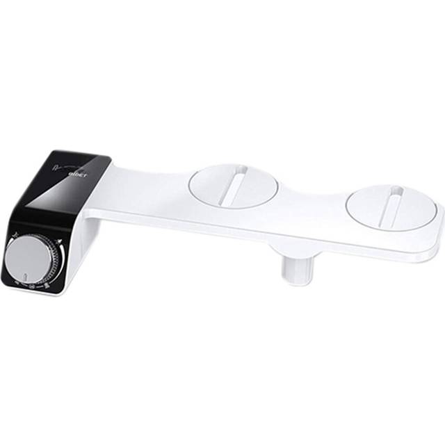 Bidet Toilet Seat Attachment Ultra-Thin Non-Electric Self-Cleaning Dual Nozzles Wash Cold Water AS/AU