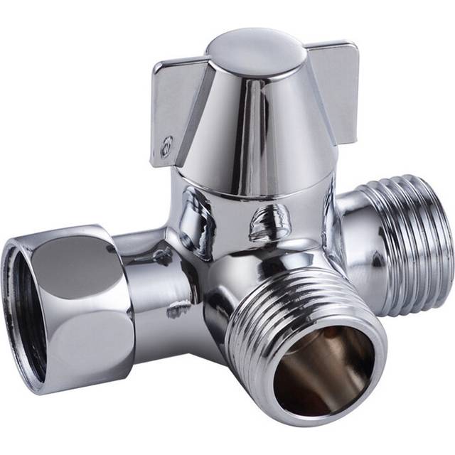 "Solid brass 3-way valve G1/2"" 3-way adapter"