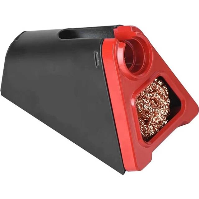 Electric Soldering Iron Stand Holder with Welding Cleaning Copper Ball High Temperature Quality Safety Red
