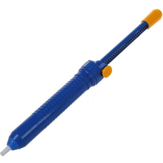 2Pcs Desoldering Pump Tin Solder Sucker Removal Vacuum Semi Aluminum Suction Tin For Welding Repair