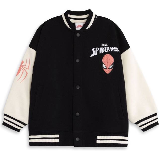 (4-5 Years) Marvel Bomber Jacket (Boys Black)