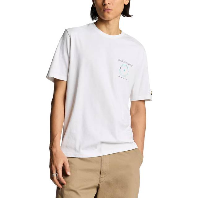 Men's Lyle Athletic Graphic T-Shirt - White - Size: 38