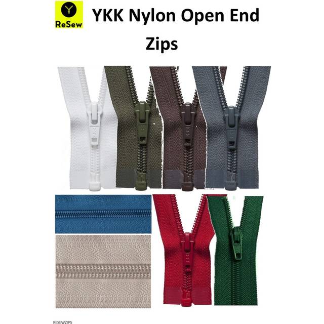 NYLON O/E ZIP 66CM - Nylon Open End Zip: 66cm: Dark Grey - YKK - Multi - One Size