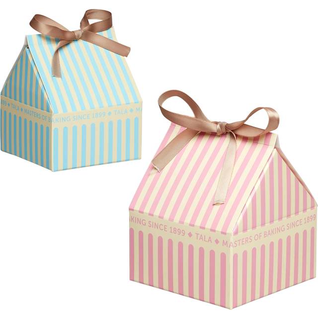 Tala Stripe Print Treat Box, Set of 2, Pastel