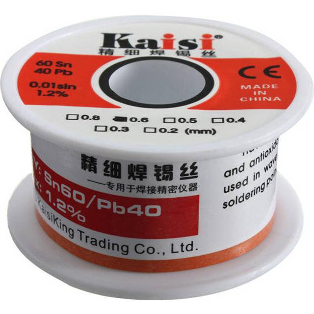 3Pcs 0.6mm Tin Lead Rosin Core Flux Solder Soldering Welding Iron Wire Reel