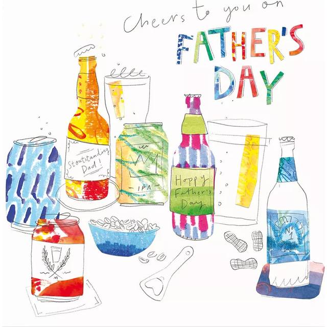 Woodmansterne Craft Beer Bottles Father's Day Card