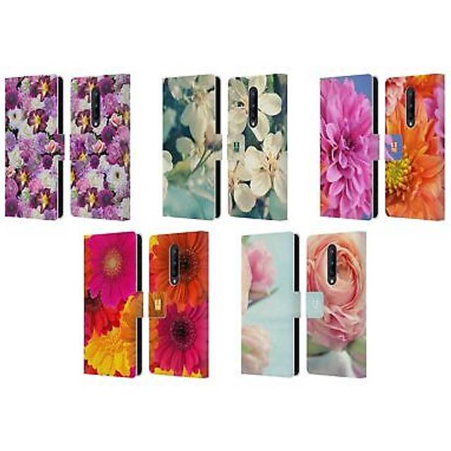 Head case designs flowers leather book wallet case cover for oneplus phones