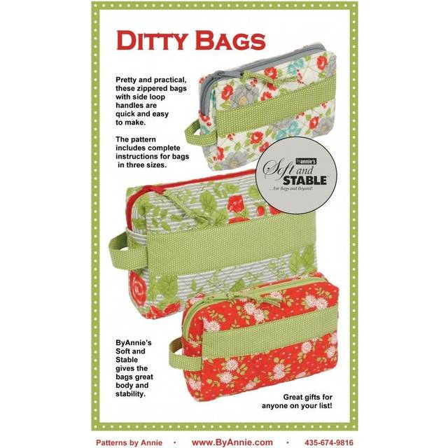 By Annie Paper Sewing Pattern Ditty Bags