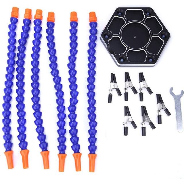 6 Flexible Arms Soldering Third Hand PCB Holder Stand Helping Clamp Soldering Aid Tool