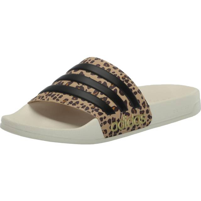 adidas Unisex Adilette Shower Slide Sandal  Off White/Black/Magic Beige  18 US Men
