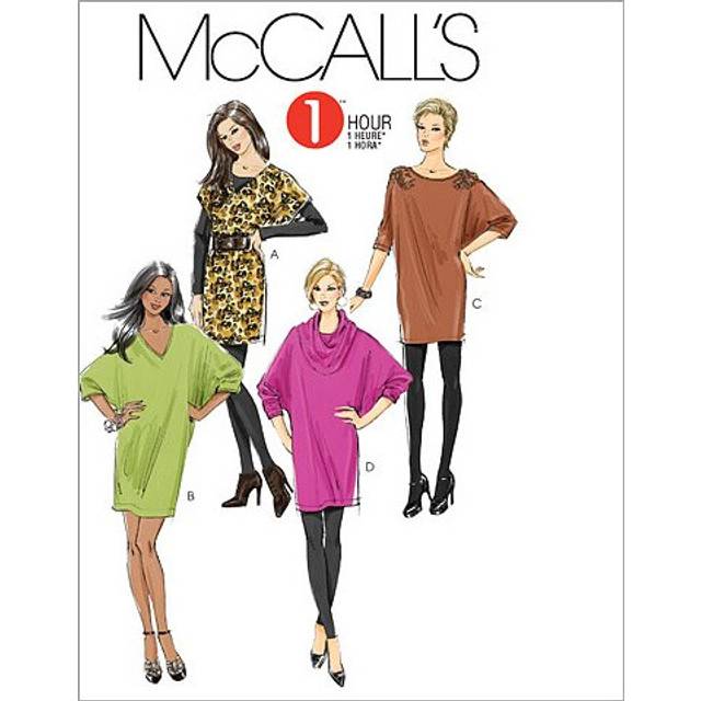 McCall's Patterns M6161 Misses' Dresses and Cowl  Size Y (XSM-SML-MED)
