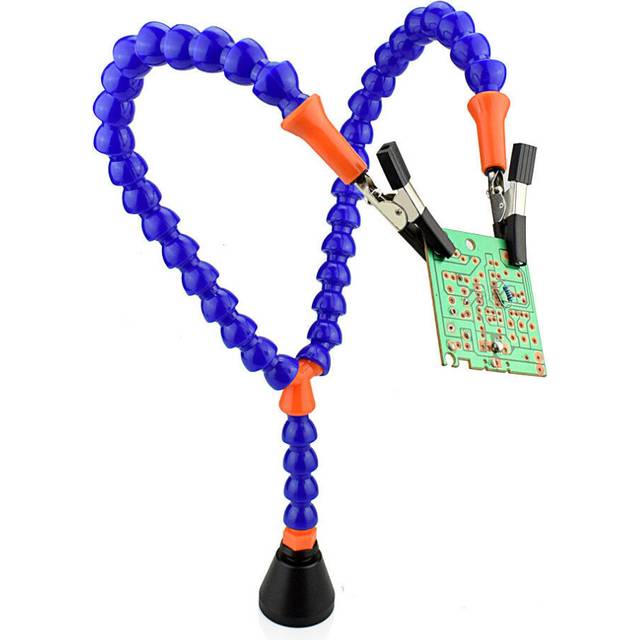 Soldering Iron Holder Soldering Station for PCB Fixture Helping Hands with Y-connector Magnet base Repair welding Tool