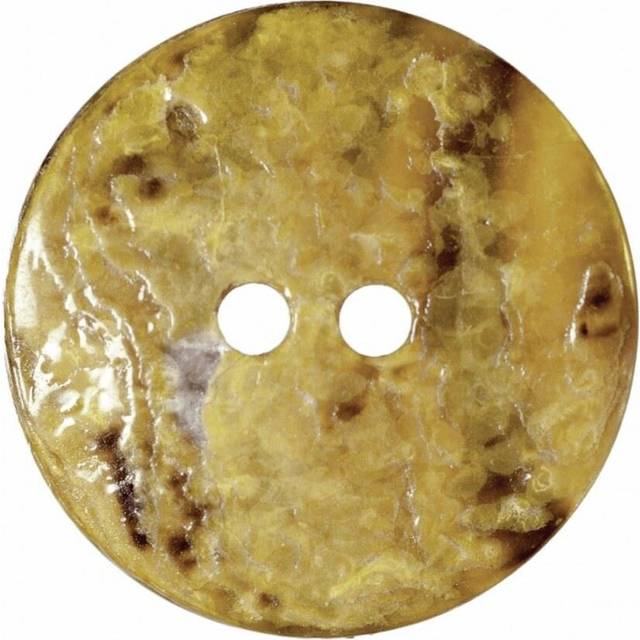 Hemline Round Shell Buttons Yellow