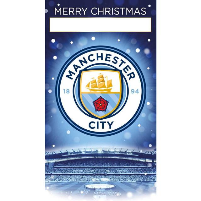 Manchester City FC Any Name Christmas Card