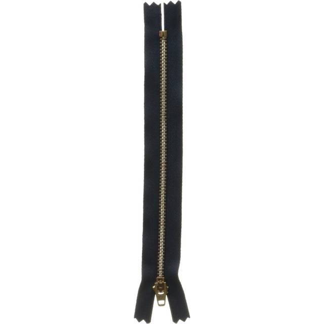 YKK 7 Brass Jean Zipper  Navy