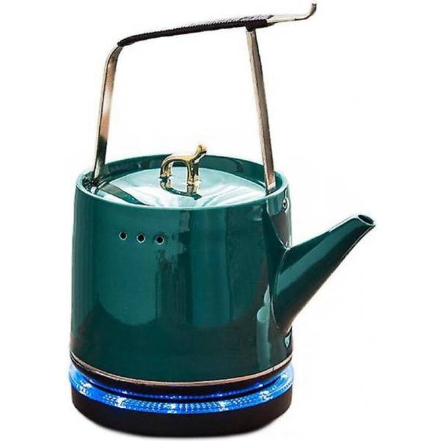 Home Use Electric Cooker Teapot Glazed Hot Water Kettle Vintage Porcelain Teapot