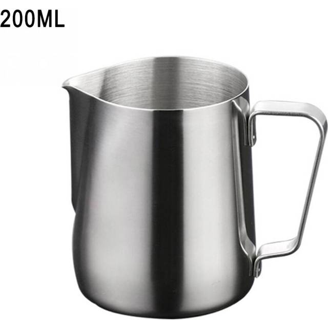 (a-200ml) Stainless Steel Coffee Pitcher Espresso Milk Frothing Jug Barista Craft Coffee Latte Milk Frothing Jug Milk Cream Frother Cup
