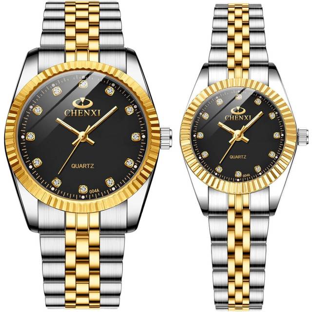 Matching Romantic Stainless Steel Waterproof Watch