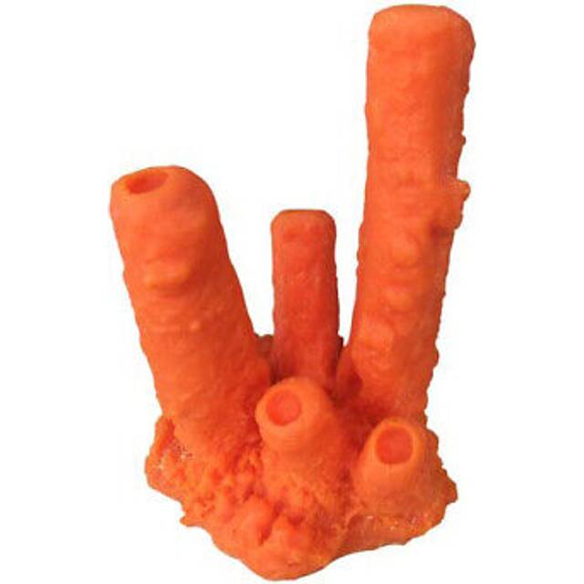 Weco products south pacific coral tube sponge ornament orange, 1 each/small