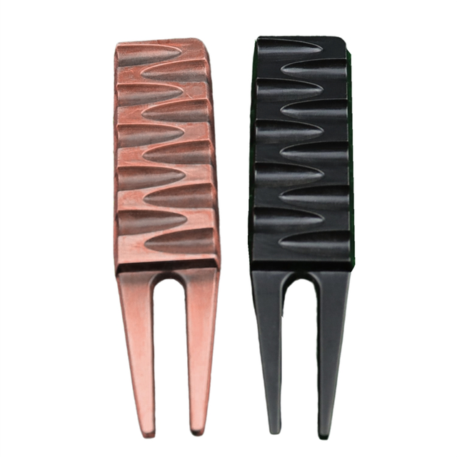 Multifunctional Golf Turf Repair Tool Fork Marker Zinc Alloy Bent
