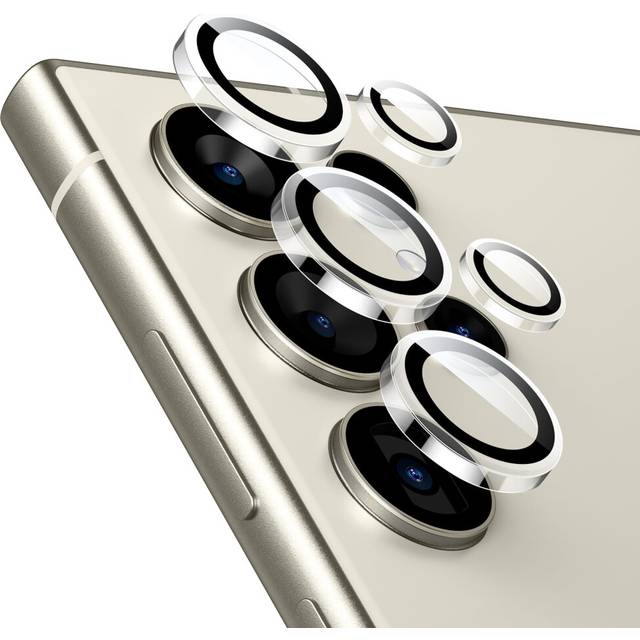 ESR for Samsung Galaxy S24 Ultra Camera Lens Protector  Individual Lens Protectors  Scratch-Resistant Ultra-Thin Tempered Glass with Aluminum Edging