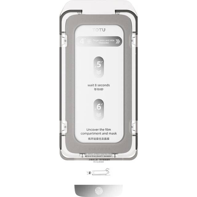 For iPhone 14 Pro Max TOTU AB-075 Ultra Clear Explosion-proof Full Screen Tempered Film with Dust Removal Chamber