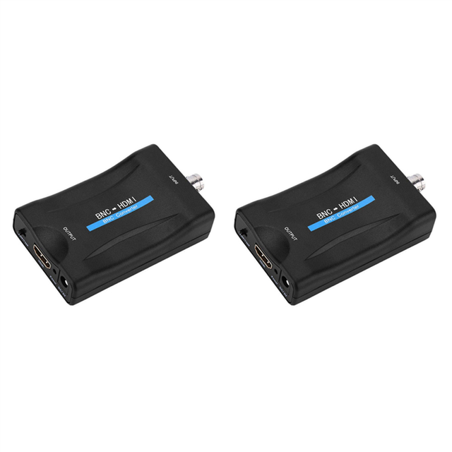 2X BNC to Converter Adapter Female CVBS Coax 1080P Output HDCP Hook Security Camera DVRs Surveillance