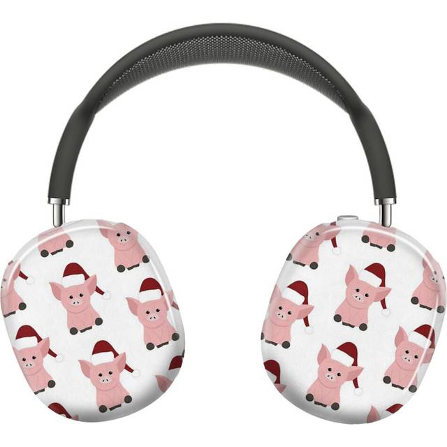 (Pink Christmas Pig In Santa Hat_8157) Protective Cover for AirPods Max Headphones Aesthetic Print Snap On Cases