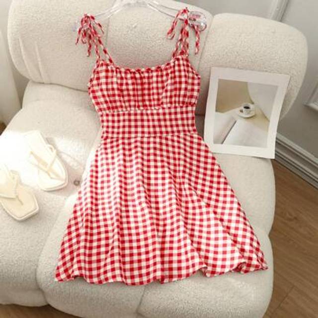Breezaya Floral Print Pleated Bust Slip Dress For New Year Clothes Mini Short Women Outfit