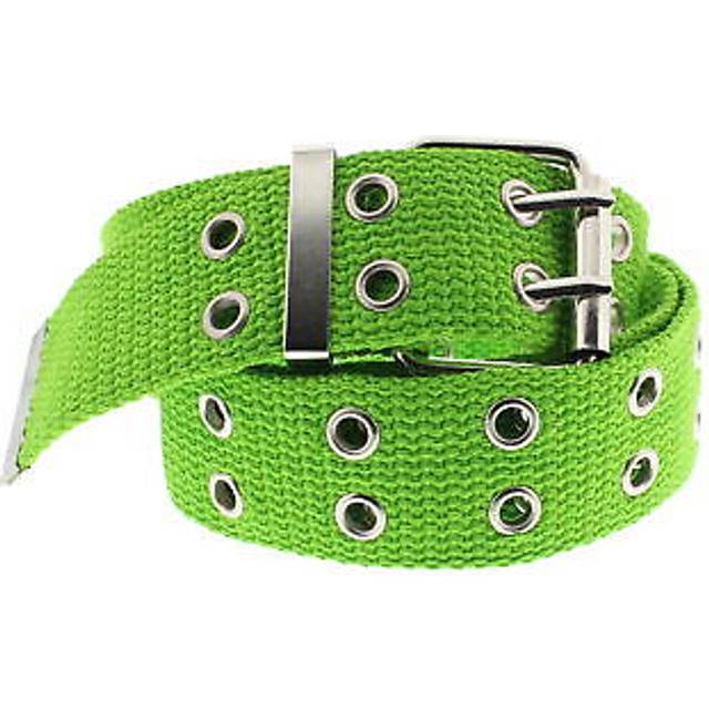 Zac's alter ego adjustable canvas webbing belt with 2 row eyelets
