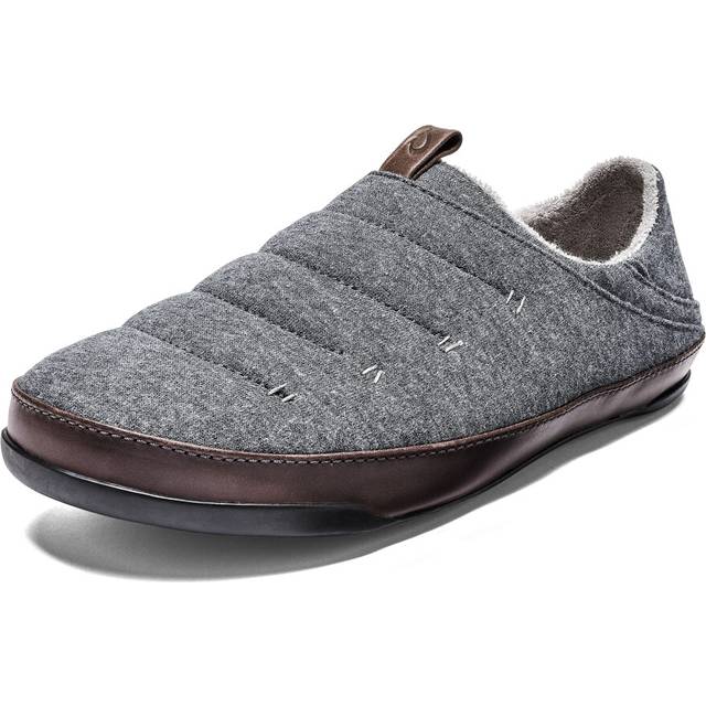 OLUKAI Mahana Mens Soft Cotton Slippers  Cotton Blended Jersey & Full-
