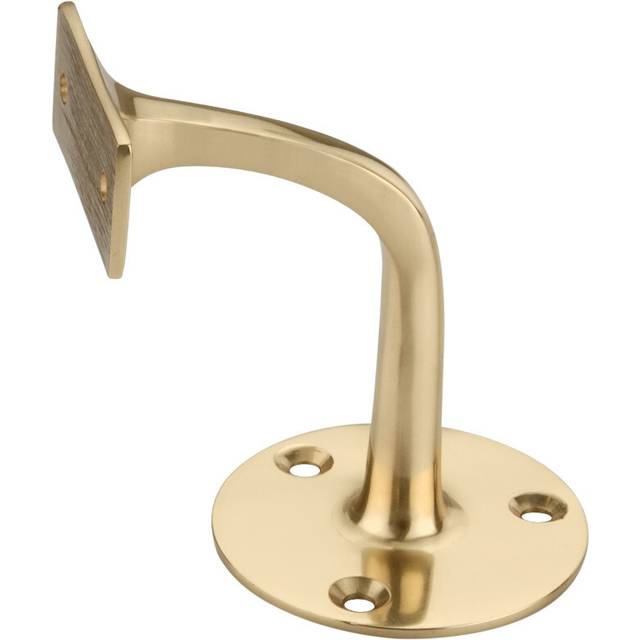Handrail bracket polished brass wall mounted heavy duty stair banister rail