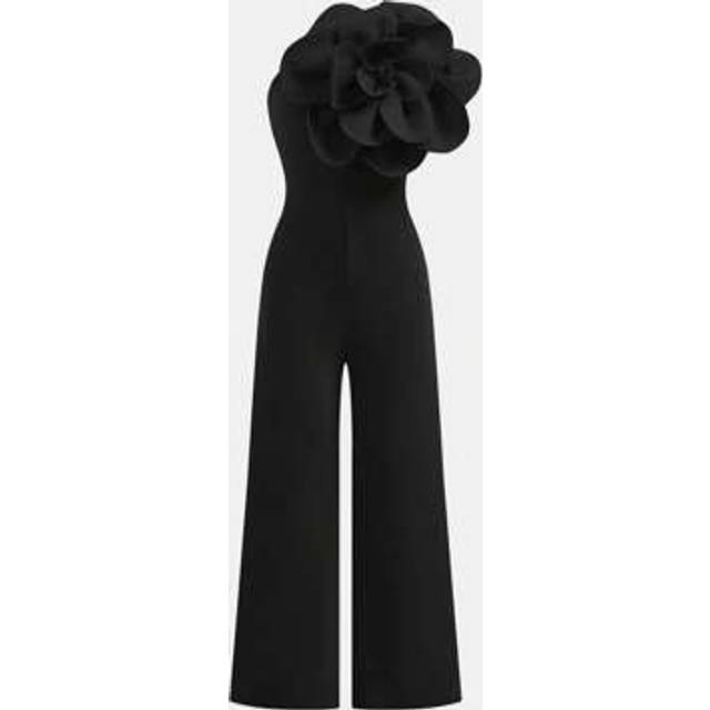 SHEIN Tween Girls Casual Elegant Asymmetric Shoulder Form-Fitting Simple Dress With Oversized 3D Floral Decoration, Suitable For Party, Wedding And Other Oc