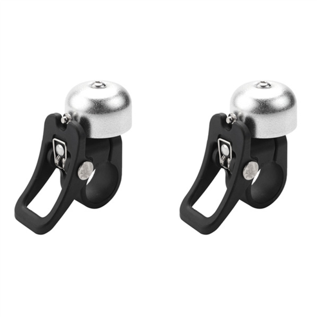 2Pcs Aluminum Alloy Scooter Bell Horn Ring Bell with Quick Release Mount for M365 Electric Scooter Acessory
