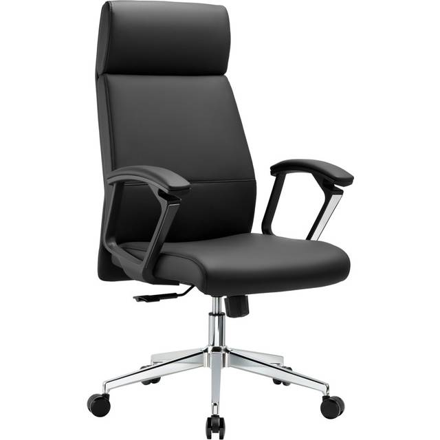 Inbox Zero LONDON OFFICE CHAIR Black 65cm W X 65cm D