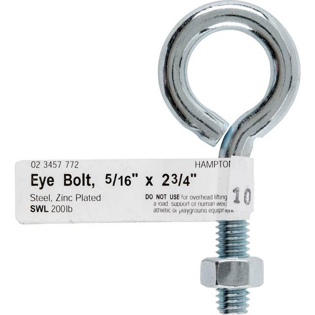 "BOLT EYE W/NUT5/16""""""""X2.75 (Pack of 10)"