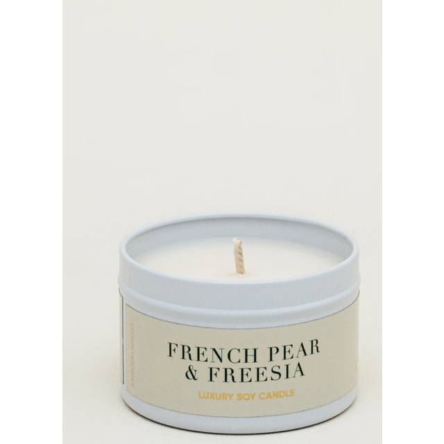 French Pear & Freesia Tin Candle - Orelia