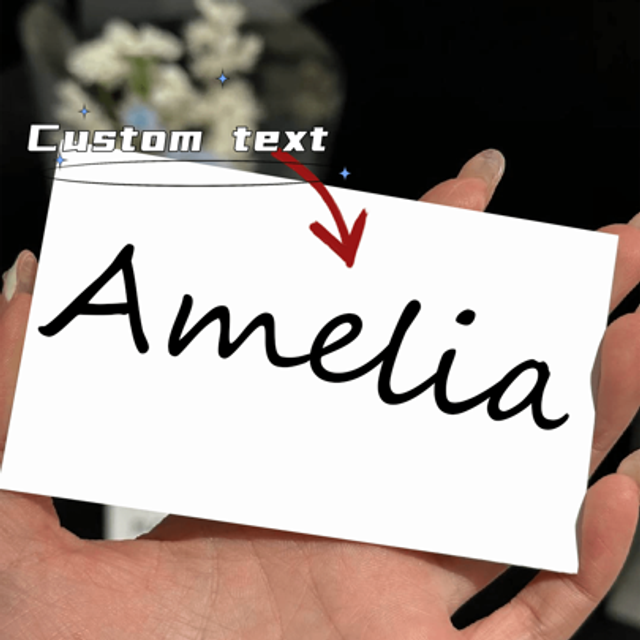 SHEIN Custom Transparent Waterproof Name Labels, Personalized Stickers For Water Bottles, Lunch Boxes, And Personal Items, Ideal For Daycare, Camp, And Spor