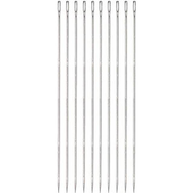 10pcs 10 Inch Upholstery Needles Stainless Steel Large Eye Stitching Needles