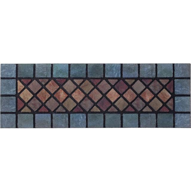 Nicoman Narrow Doormat Tiled Door Mat Barrier Eco-Friendly Heavy Duty Non-Slip Dirt Scraper For Indoor Outdoor Garden Shed Garage Entrance ? (4 Pack,