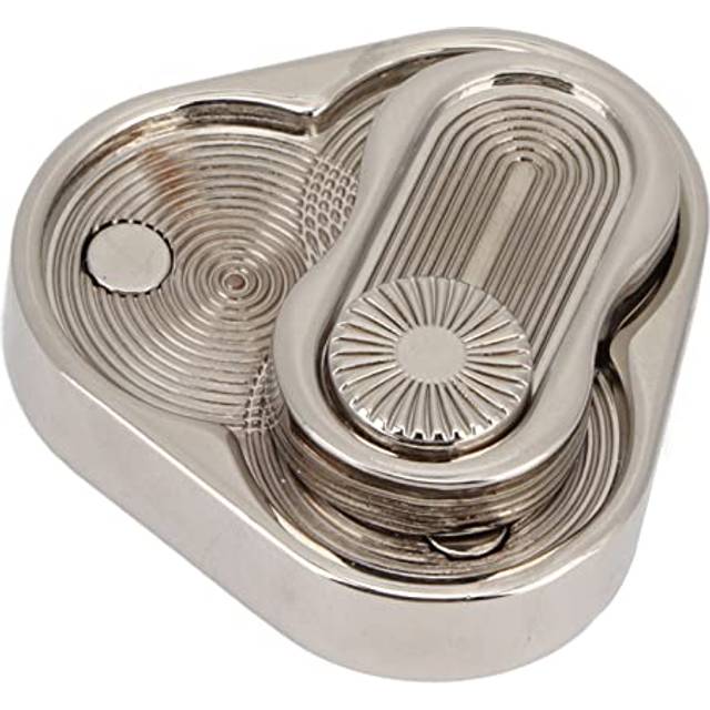 Magnetic Metal Fidget Toys, Triangular Rotation Slider Toy Adult Metal Push Card Fidget Slider Portable EDC ADHD Autism Anxiety Stress Relief Push