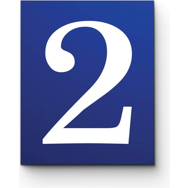 Kantu 2113003 Royal Blue Ceramic Tile Address Number