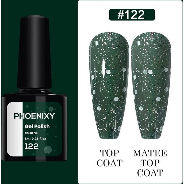 (color 22) Phoenixy 60 Colors Uv Gel Nail Polish 8ml Gel Nail Polish Soak Off Glitter Gel Polish Gel Nail Varnish Nail Polish Gifts Set For Women Salo