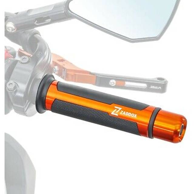Lenkergriffe passend für Kawasaki Vulcan S / Z H2 Zaddox LG4 orange - schwarz-schwarz