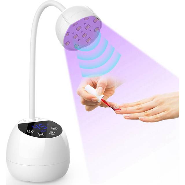 UV LED Nail Lamp Cordless 36W Mini Light for Gel X Nails Tips Rechargeable Dryers with & 4 Timer