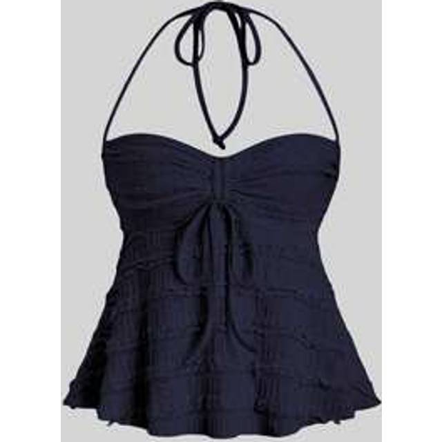 SHEIN Apricot Color Drawstring Halter Knit Textured Fabric Cropped Camisole Vest, Sexy For Petite Women