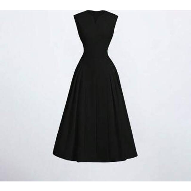 SHEIN Women V-Neck Solid Color Pleated Sleeveless Dress,Fall Dresses,Bachelorette Outfits,Wedding Women Dresses,Prom Dress,Homecoming Dresses,Fall Wedding G